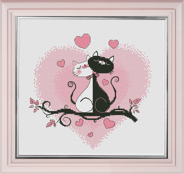 Набор для вышивания «Овен» 1021 Это любовь!16*15 см