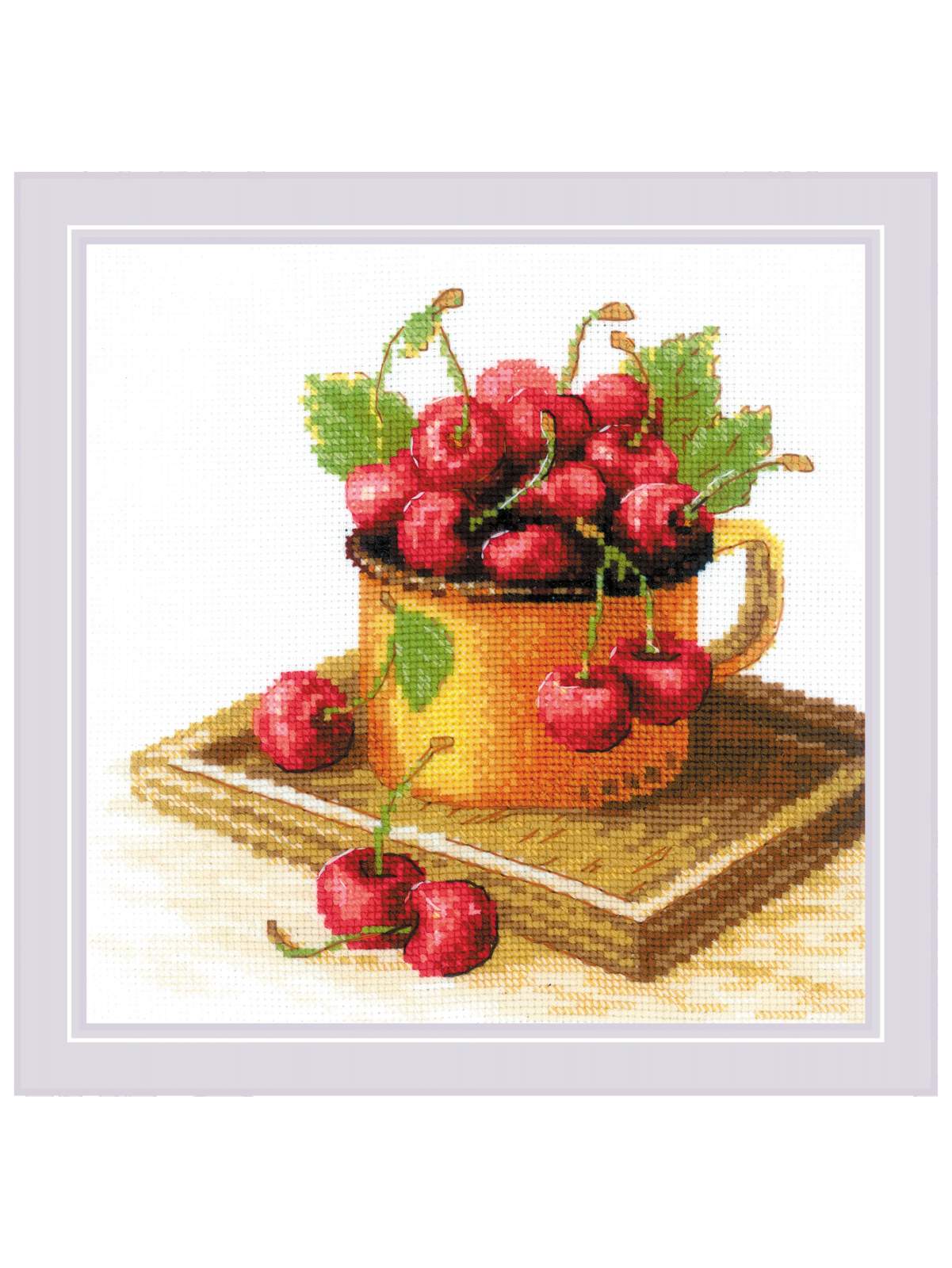 Набор для вышивания «Риолис» 2169 Спелая вишня 20*20 см