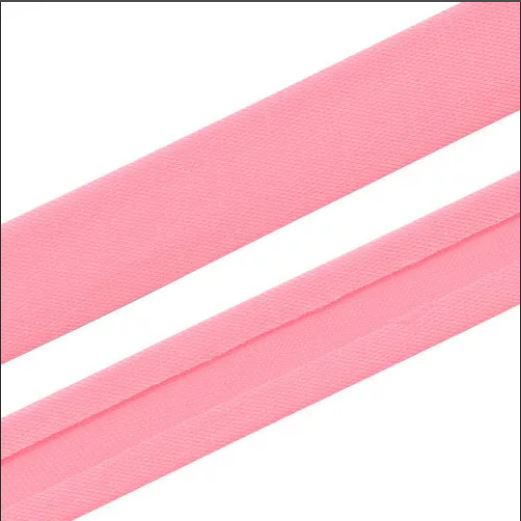 Косая бейка 15 мм/132 м 0000-1500, цв.6055/2065 ,180 розовый