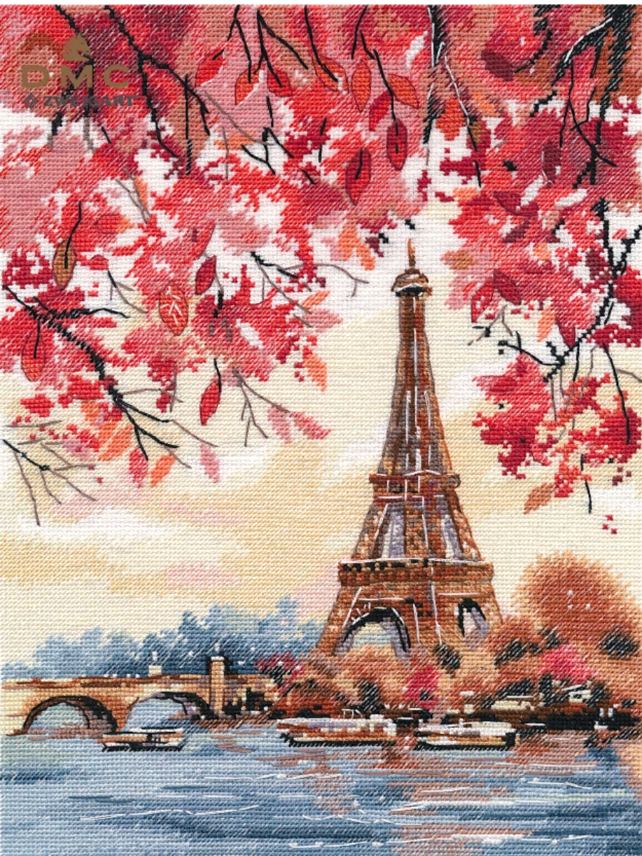 Набор для вышивания «Овен» 1373 "Романтика Парижа" 23 х 30 см