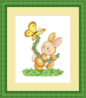Набор для вышивания «Сделано с любовью» ЗВ-007 Зайчишка Плутишка