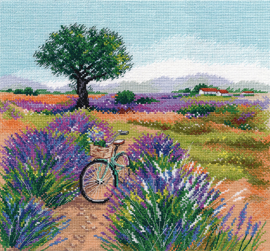 Набор для вышивания «Овен» 1500 "Путешествие в прованс" 25 х 25 см