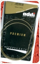 Спицы круговые супергладкие, никель, ADDI 105-7, 100 см, №3.0