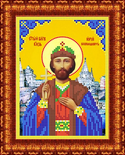Рисунок-схема на ткани «Каролинка»  КБИ 5090 Икона Св.Юрий Рисунок-схема на ткани «Каролинка»  КБИ 5090 Икона Св.Юрий