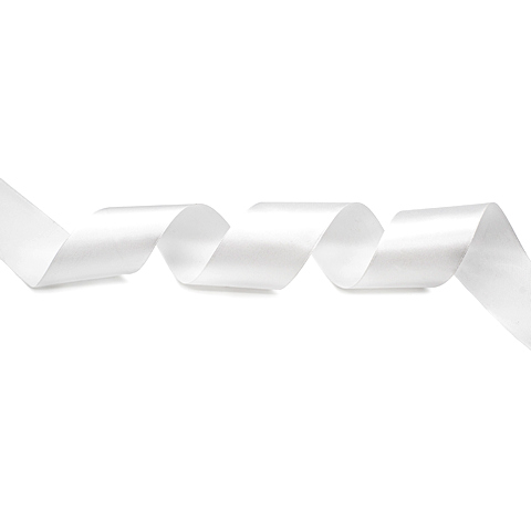 Лента атласная 5,0 см х 22,86 м цв.001 белоснежный