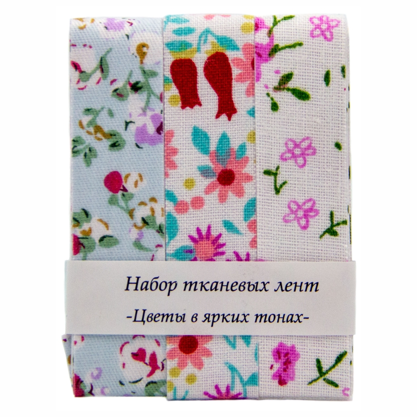Набор самоклеящихся тканевых лент «Рукоделие» 15 мм/0,91 м