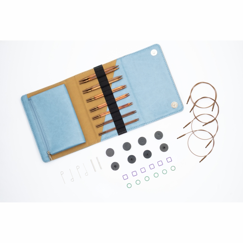 Набор деревянных съемных спиц 13 см Ginger Cubics KnitPro 43301