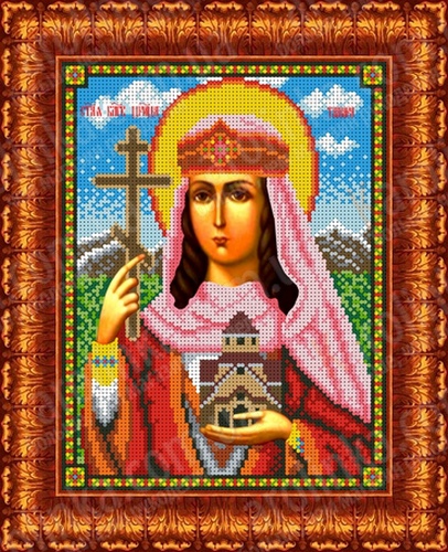 Рисунок-схема на ткани «Каролинка» КБИ 4083 Св Блгв Царица Тамара