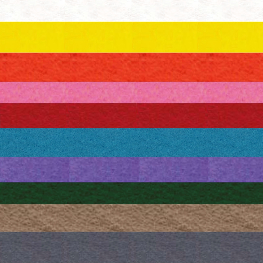 Набор декоративного  фетра FSR1.2 (N10)-17 1,2мм; 22см х 30см (10 листов, 10 цветов) Набор декоративного  фетра FSR1.2 (N10)-17 1,2мм; 22см х 30см (10 листов, 10 цветов)