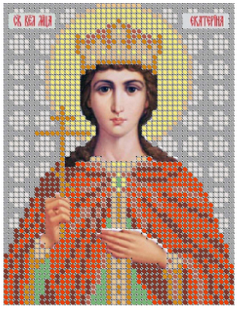 Лен с нанесенным рисунком "Золотой Восход" КИ-017 Екатерина