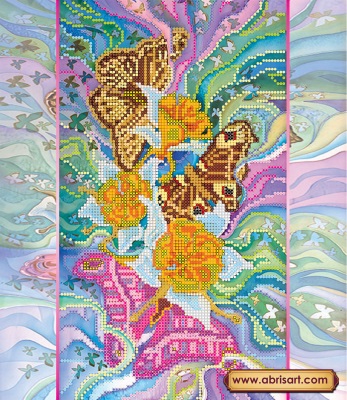 Схема АБРИС АРТ АС-106 Мотыльки,26*30 см