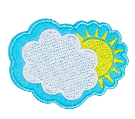 Термоаппликация Hobby&Pro basic "Облачко", 6*4,5 см