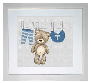Набор для вышивания «Luca-S» B1026 Медвежонок Бруно.18,5 x 15,5