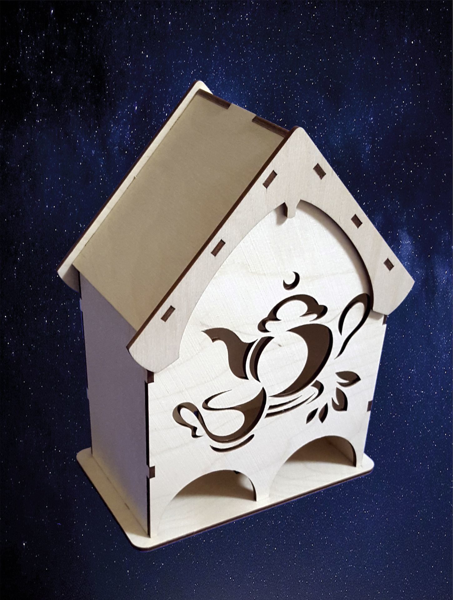 Чайный домик средний двойной Чашка с чайником 22х19х9 см