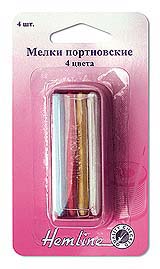 Мелки "Hemline" 245 для ткани, 4 цвета