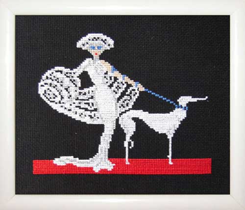 Набор для вышивания «Овен» 080 Дама в белом,17,5*14 см