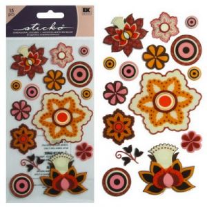 Стикеры Цветы винтажные