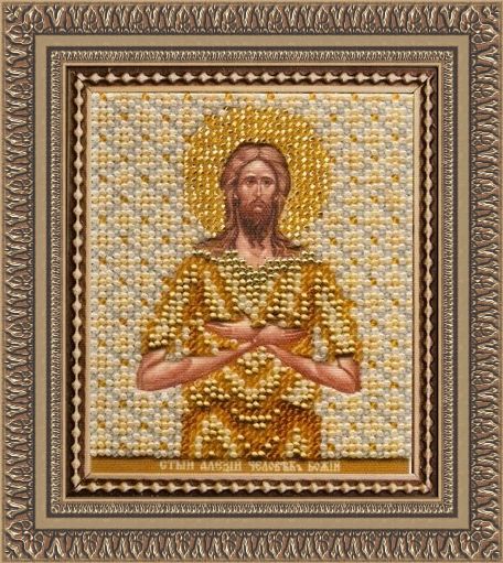 Набор для вышивания «Чарівна Мить» Б-1149 Икона Алексия человека Божьего,9*11 см
