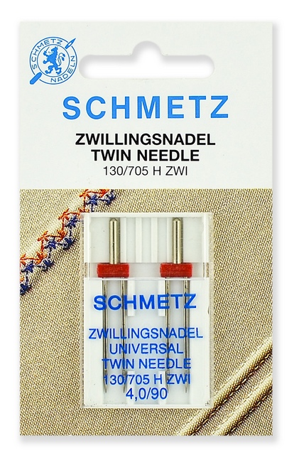 Иглы стандартные двойные 130/705 H ZWI № 4.0/90 2 шт. Schmetz 0713056
