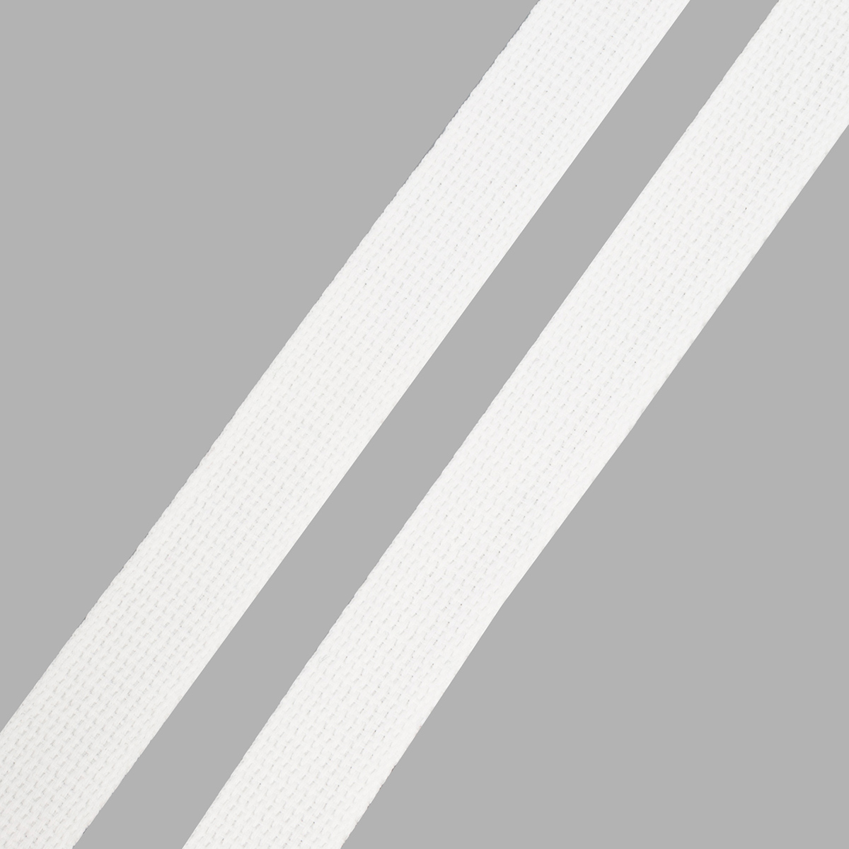 3Al357 Стропа ременная матовая, имитация хлопка (100%пэ) 26мм*100м(07 белый)