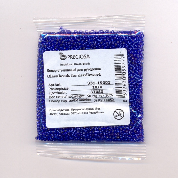 Бисер «Preciosa» 50 г, 331-19001-10/0-37080 