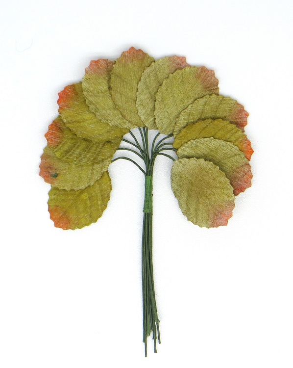 Декоративный букетик "Рукоделие" Листья (светло-зеленый), DKB198 (10уп.*12шт.)