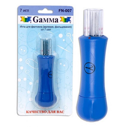 Иглы для фелтинга "Gamma" FN-007 с держателем из пластика (№40 тонкие)