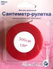 Сантиметр-рулетка "Hemline" 253.XL, 300 см