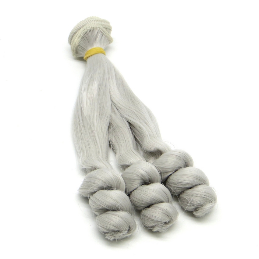 Трессы - кудри для кукол TRK-01/15-004 "Рукоделие" 15 см х 100 см (цвет: пепельный блонд)