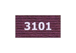 мулине "Gamma"  х/б 24 x 8 м 3101, т.серо-сиреневый