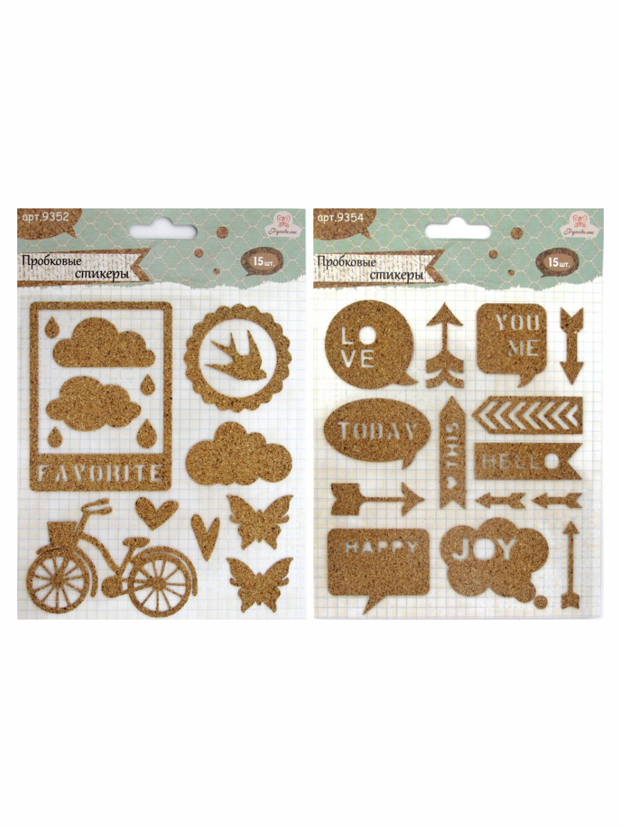 Набор пробковых стикеров «Рукоделие», NPS-03 Набор пробковых стикеров «Рукоделие», NPS-03