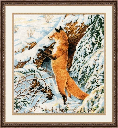 Набор для вышивания «Овен» 975 Рыжая охотница,27*31 см