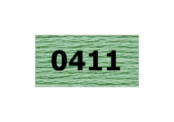 мулине "Gamma"  х/б 24 x 8 м 0411, св.зеленый