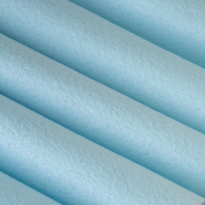 Набор декоративного фетра, 1,00 мм; 22 см х 30 см (5 листов, небесный)