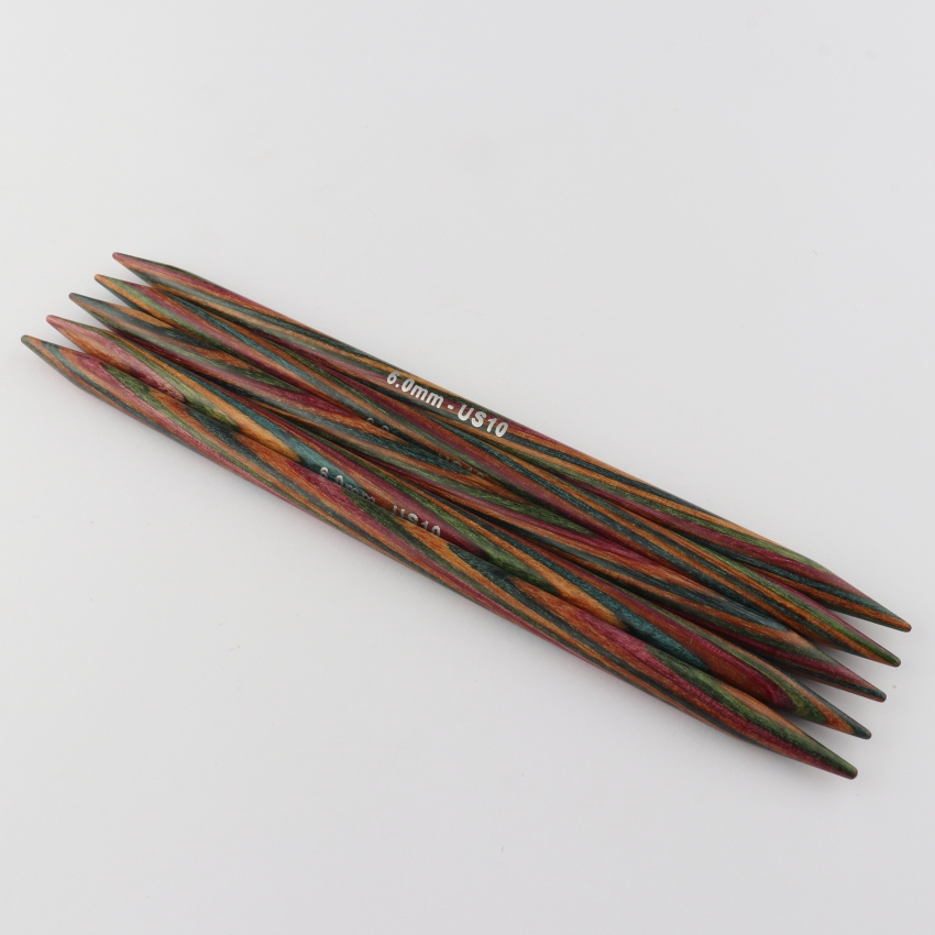 Спицы деревянные носочные Symfonie KnitPro, 20 см, 6.00 мм 20113
