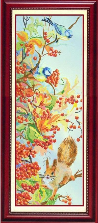 Рисунок на ткани «Конёк» 8413 На калиновых ветках, 25х65 см 