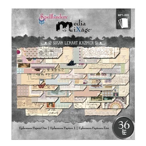 Бумага Ephemera 1,Размер:15,24см x 15,88см ,36 листов 