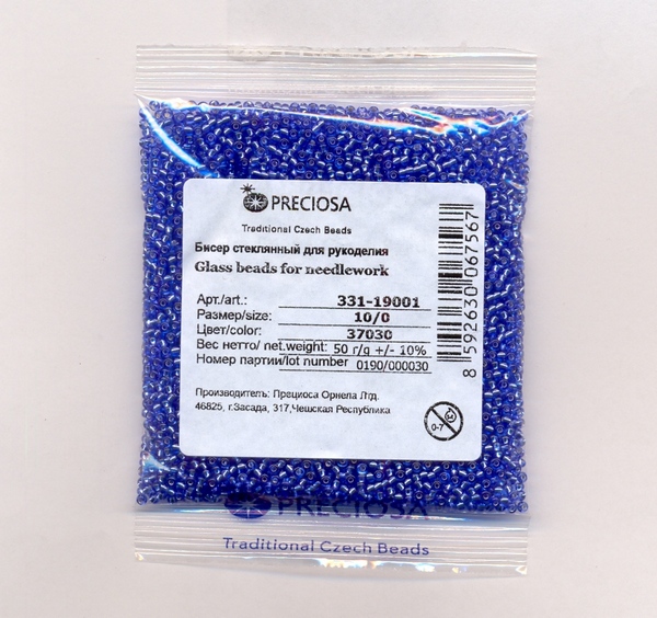 Бисер «Preciosa» 50 г, 331-19001-10/0-37030