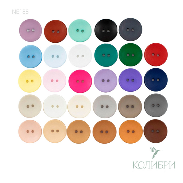 Пуговицы  "Колибри" NE188 Pink1 ( розовый1 ) 24L
