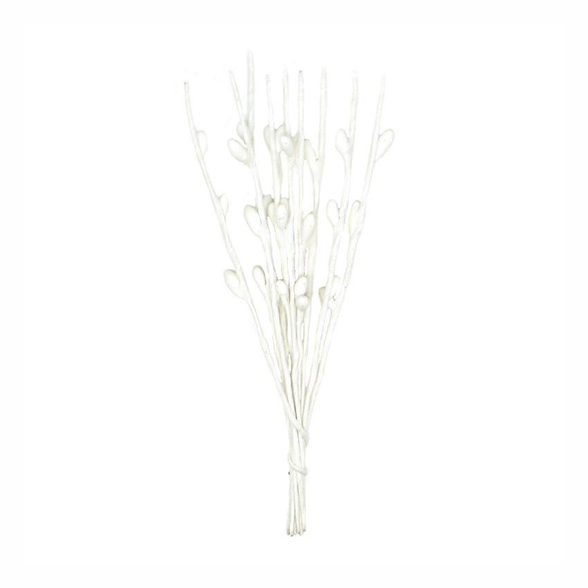Декоративный букетик "Рукоделие" веточки (белый) DKB206C