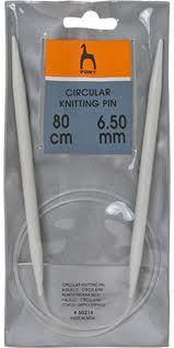 Спицы циркулярные 80 см PONY  50214 d=6.50 мм