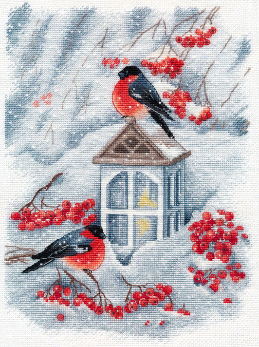 Набор для вышивания «Овен» 1415 "А снег идет" 19 х 27 см