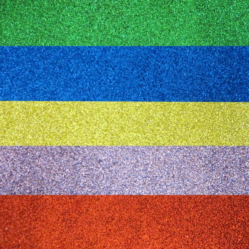 Фоамиран "Астра" с глиттером, EVA-1012, ассорти, 20*30 см, 2 мм, 5 листов №1