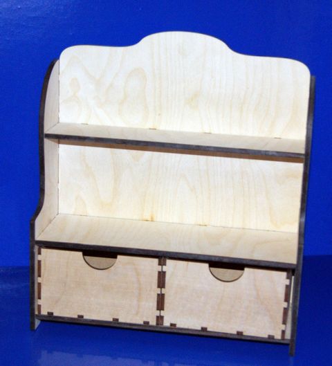 Комод с полочкой №02, 30х10х33 мм 6 мм