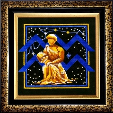 Набор для вышивания "Сделай своими руками" Знаки зодиака.  Водолей. 