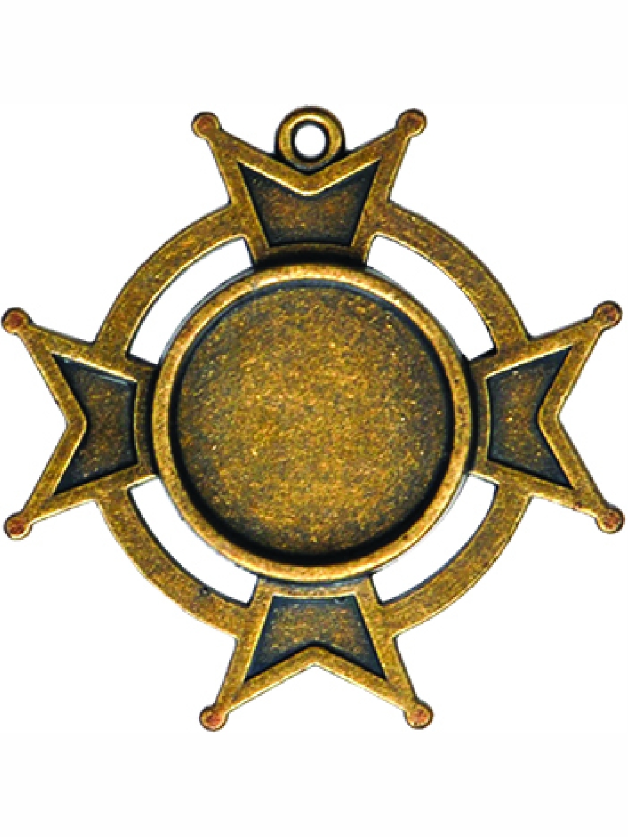 Заготовки для украшений «Iron Cross Bezel-Small-Bronze» (Бронза)