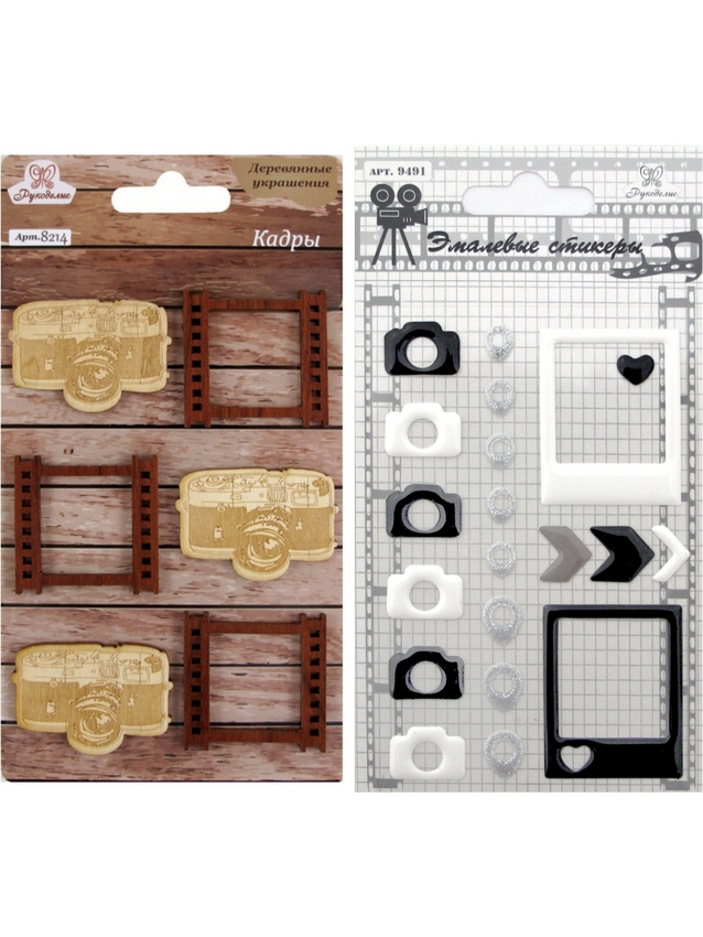 Набор для творчества NT-37 "Рукоделие" деревянный декор и стикеры