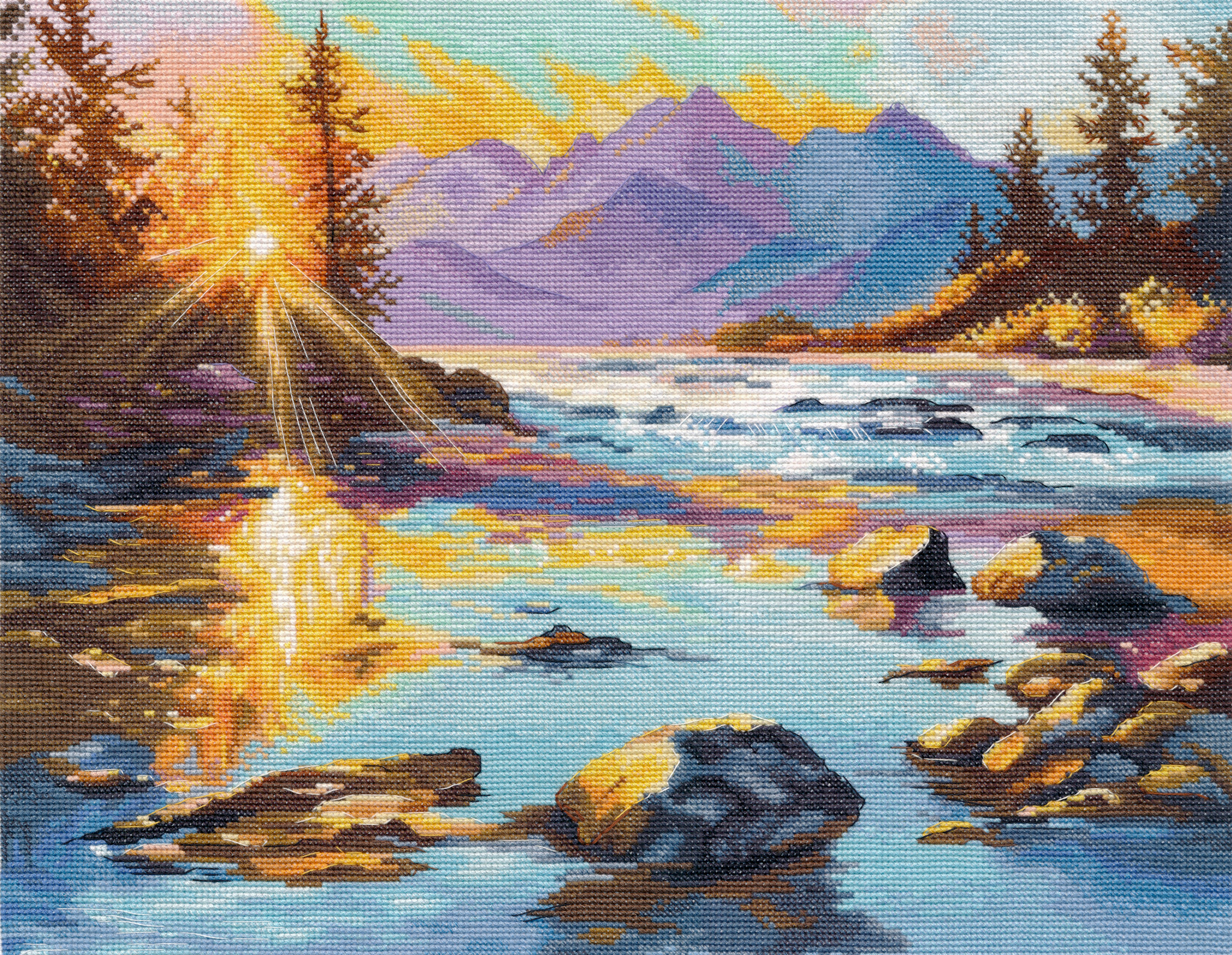 Набор для вышивания «Овен» 1724 Золото рассвета 32×26 см