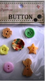 Деревянные пуговицы "Рукоделие" WB 1027