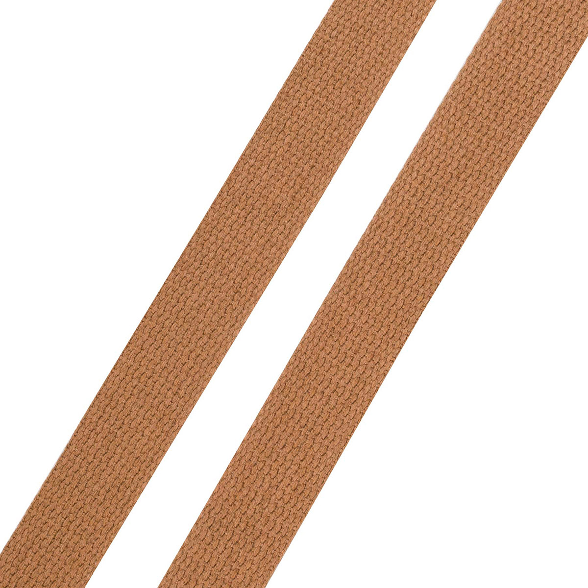 3Al357 Стропа ременная матовая, имитация хлопка (100%п/э) 26мм*100м(63 т.бежевый)